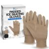 Kami-So Figure Skating Gloves | Ice Skating Accessories | Gel Wrist Protection | Thermal Padded Wear | Skate Accessories for Practice, Skate Outfit, Nude Gloves | Beige | Medium Waterproof view 1