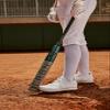 Mizuno Finch Women's Softball Padded Batting Glove, White-Charcoal, Large view 4