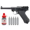 Wearable4U - Legends P.08 All Metal CO2 .177 Caliber BB Gun Blowback Air Pistol with 1500 BBS and 5xCO2 Tanks Bundle view 1