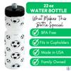 50 Strong 22oz Kids Sports Squeeze Water Bottle  BPA-Free with Pull Top Cap  Durable & Reusable for School, Boys & Girls  Made in USA  Soccer Theme view 3