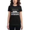 1955 Fairlane American Antique Classic Car Women's Short Sleeve t-Shirt Black view 1