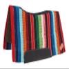 CHALLENGER Horse Western Handwoven Serape New Zealand Wool Contoured Felt Saddle Pad 39228 view 1