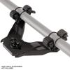 YakAttack DoubleHeader with Dual RotoGrip Paddle Holders | Offset Kayak Paddle Holder | Multi-Accessory Track Mount | Includes SnapNStrap Tethers | Compatible with GearTrac & Most Kayak Tracks view 2
