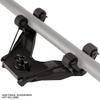 YakAttack DoubleHeader with Dual RotoGrip Paddle Holders | Offset Kayak Paddle Holder | Multi-Accessory Track Mount | Includes SnapNStrap Tethers | Compatible with GearTrac & Most Kayak Tracks view 3