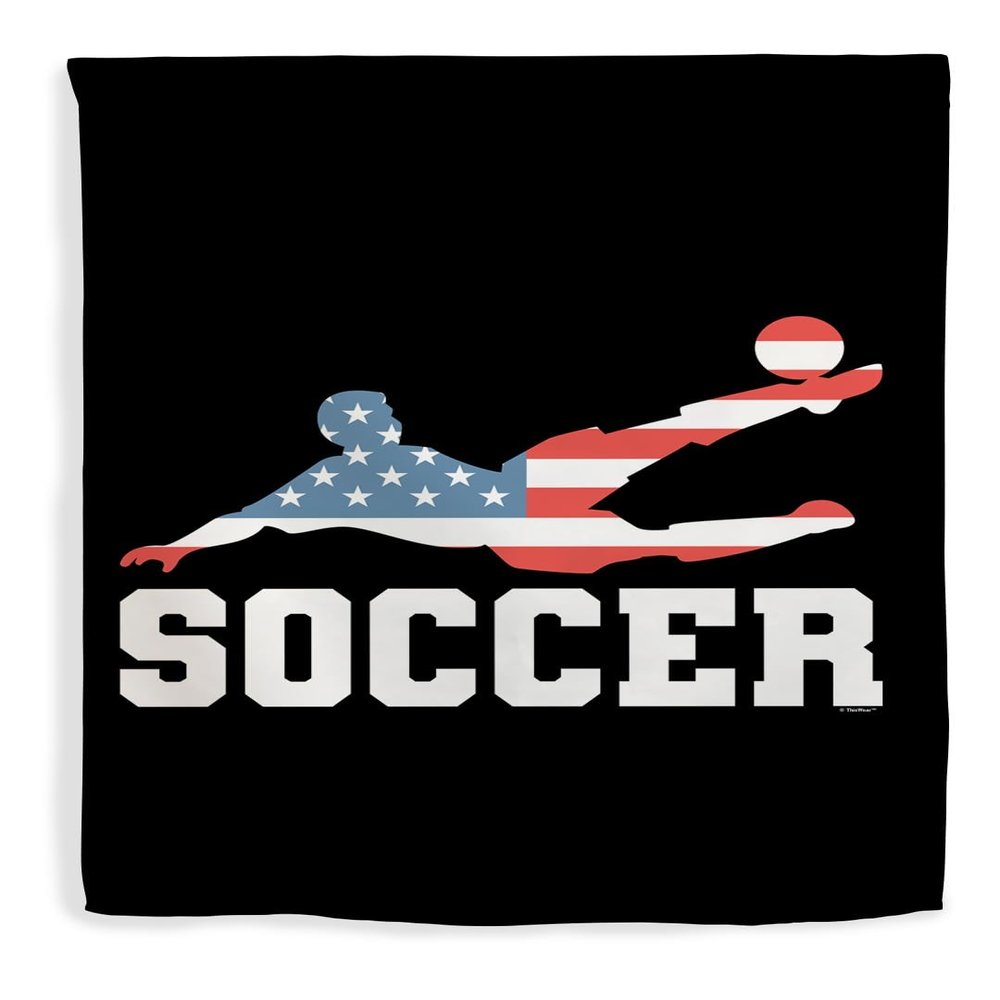 American Pride Summer Games Gifts USA Sports Soccer Double Sided 28x40 House Flag