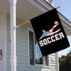 American Pride Summer Games Gifts USA Sports Soccer Double Sided 28x40 House Flag view 4