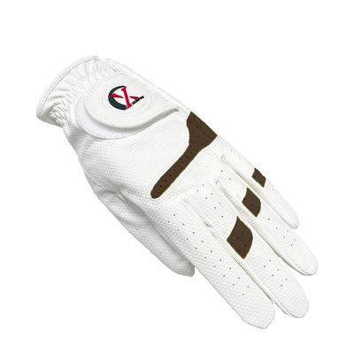 XEIRPRO Premium 4 Pack All Weather Golf Gloves for Women Worn On Right Hand for Left Handed Golfer- Comfort and Secure Fit Ultra Grip Leather Soft Flexibility (X-Large, White/Charcoal)
