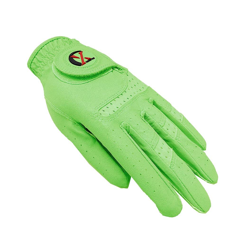 XEIRPRO Premium 4 Pack All Weather Golf Gloves for Women Worn On Right Hand for Left Handed Golfer- Comfort and Secure Fit Ultra Grip Leather Soft Flexibility (Medium, Green)