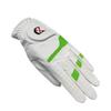 XEIRPRO Premium 4 Pack All Weather Golf Gloves for Women Worn On Right Hand for Left Handed Golfer- Comfort and Secure Fit Ultra Grip Leather Soft Flexibility (Medium, White/Lime Green) view 1