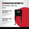 GAMMA Sports EZ Travel Cart Pro, Ball Hopper with Premium Carry Case, Holds 120 Pickleball Balls or 150 Tennis Balls view 3