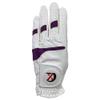 XEIRPRO Premium 4 Pack All Weather Golf Gloves for Women Worn On Left Hand for Right Handed Golfer- Comfort and Secure Fit Ultra Grip Leather Soft Flexibility (Small, White/Purple) view 2