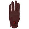 XEIRPRO Premium 4 Pack All Weather Golf Gloves for Women Worn On Left Handfor Right Handed Golfer - Comfort and Secure Fit Ultra Grip Leather Soft Flexibility (Large, Burgundy) view 2