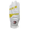 XEIRPRO Premium 4 Pack All Weather Golf Gloves for Women Worn On Left Hand for Right Handed Golfer- Comfort and Secure Fit Ultra Grip Leather Soft Flexibility (X-Large, White/Yellow) view 2