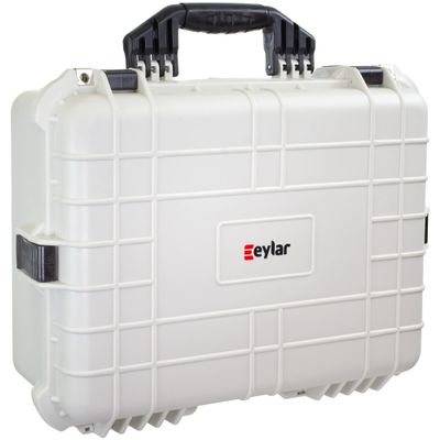 Eylar 20 Inch Protective Large Gun Hard Case Water and Shock Proof With Foam (White)