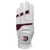 XEIRPRO Premium 4 Pack All Weather Golf Gloves for Women Worn On Left Handfor Right Handed Golfer - Comfort and Secure Fit Ultra Grip Leather Soft Flexibility (Large, White/Burgundy) view 2