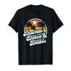 Beaches Booze and Besties Funny Retro 70s Beach Womens Gift T-Shirt view 1