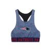 FOCO New England Patriots NFL Womens Team Color Static Sports Bra - L view 2