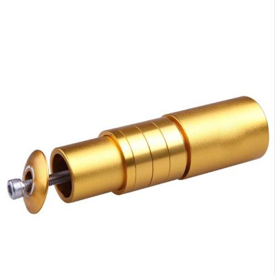 Bicycle Accessories Aluminium Bicycle Riser,Increased Stem Head Up Adapter Fork Extender Handlebar Extension for Mountain Road Bike Bike Parts (Color : Gold)