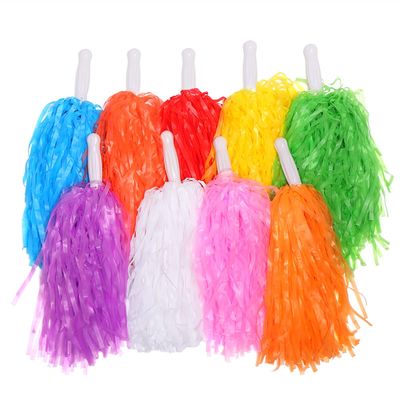 Cheerleading flower ball 1 pair cheerleading Competition Flower Fancy Flower Ball Apply to Dance sports match Supplies and vocal concert Decorator Waterproof prom fancy cheer ( Color : Handle Pink )
