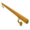 Ballet Barre Single Bar 3 FT Long 2.0 Diameter Gold, Kids and Adults | Open Bracket Wall Mounted Fixed Height Wooden Ballet Barre | Home/Studio Ballet Bar, Dance Bar, Stretch Bar, Dancing/Stretching view 3