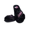 FOCO Women's NCAA College Team Logo Cross Band Soft Plush Furry Cozy Open Toe House Shoes Slippers, Southern Illinois Salukis, Large 9-10 view 3