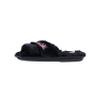 FOCO Women's NCAA College Team Logo Cross Band Soft Plush Furry Cozy Open Toe House Shoes Slippers, Southern Illinois Salukis, Large 9-10 view 4
