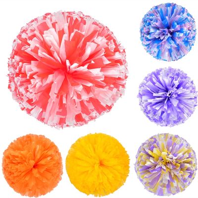 WQAZ Cheerleading Flower Ball 1 Piece Colorfast Cheerleader Cheerleading Pom Poms Cheerleading Pompoms Cheer Pom Majorettes Hand Flower Aerobics Balls Sports Waterproof Prom Fancy Cheer