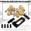 Keadic 50 Pcs Bicycle Hydraulic Hose Fitting Insert Tool with Needle Driver Insertion Tool, Lever Covers, Brake Olive and Brass Connecting Insert Kit for Bike BH90/BH59 Replacement Part view 3
