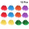 Cheerleading Flower Ball 8/12pcs Cheerleaders Supplies Cheering Poms Cheering Garland Shiny Cheering Balls with Handle Dance Party Decor Club Supplies Waterproof Prom Fancy Cheer (Color : 8pcs) view 3