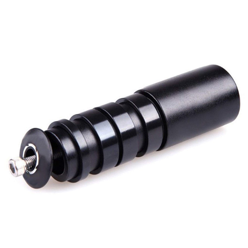 Bicycle Accessories Aluminium Bicycle Riser,Increased Stem Head Up Adapter Fork Extender Handlebar Extension for Mountain Road Bike Bike Parts (Color : Black)