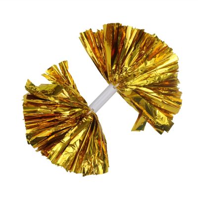 WQAZ Cheerleading Flower Ball 2 Pcs Cheering Balls Squad Spirited Shinny Cheerleading Kit Cheer Cheerleaders Supples with Handle for Competition Waterproof Prom Fancy Cheer