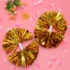 WQAZ Cheerleading Flower Ball 2 Pcs Cheering Balls Squad Spirited Shinny Cheerleading Kit Cheer Cheerleaders Supples with Handle for Competition Waterproof Prom Fancy Cheer view 2