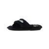 FOCO Women's NFL Team Logo Cross Band Soft Plush Furry Cozy Open Toe House Shoes Slippers, Las Vegas Raiders, Medium 7-8 view 4