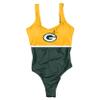 FOCO Green Bay Packers NFL Womens Beach Day One Piece Bathing Suit - XXL view 2