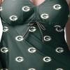 FOCO Green Bay Packers NFL Womens Mini Logo Tankini - S view 3