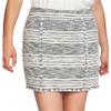 1.STATE Womens Fringe Mini Skirt, Black, 2 view 1