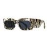 laureles/Square Snakeskin Pattern Rectangle Sunglasses Men Women Vintage Fluorescent Green Shade Glasses (C7) view 1