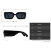 laureles/Square Snakeskin Pattern Rectangle Sunglasses Men Women Vintage Fluorescent Green Shade Glasses (C7) view 3