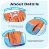maamgic Boys Swim Trunks Stretch Quick Dry Swim Shorts Kids Bathing Suits Toddler Boy Swimsuit Swimwear Stripe Orange 7 view 3