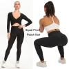 JGS1996 Scrunch Butt Lifting Leggings with Pockets for Women High Waist Peach Lift Compression Leggings Workout Yoga Pants view 3