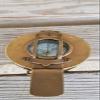 Solid Brass Nautical British Military Prismatic Pocket Compass Vintage view 4