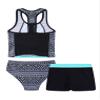 Kaerm Kids Girls 3 Piece Sporty Swimwear Bathing Suit Racerback Bikini Brief Boyshorts Rash Guard Tankini Set Mint Green 10 Years view 4