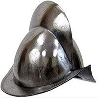 ARTIZANSTORE Armor Spanish Comb Morion Helmet - Metallic - One Size Fit Most