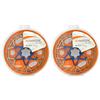 ASHIMA-LTD ARO-10 Lightest Disc Brake Rotor 180mm 88g, 2PCS, Blue, AS2381-N view 1
