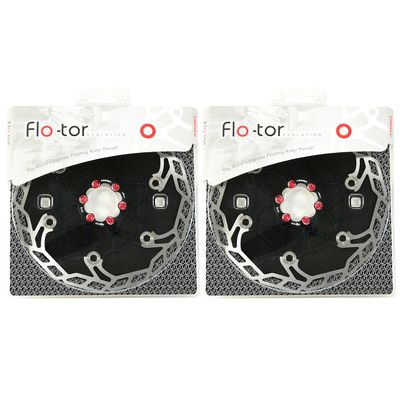 ASHIMA-LTD Flo-Tor ARF-3 Disc Flotor Rotor 6-Bolt, 203mm, 2PCS, Black, AS2359-N