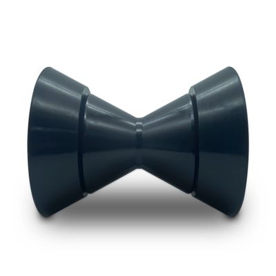 COLOFULWAY 4" Boat Trailer Roller Assembly Poly Bow Roller with Spoke fits 1/2" Shaft, Polyurethane(Black)