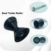 COLOFULWAY 4" Boat Trailer Roller Assembly Poly Bow Roller with Spoke fits 1/2" Shaft, Polyurethane(Black) view 4