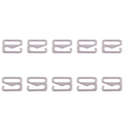 12mm Silver Swimsuit Bra Strap G Hooks Replacement Bra Strap Slide Hook for Swimwear Lingerie Bra Making Metal Adjuster Bra Buckle DIY 30pcs