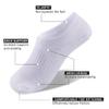 Cozi Foot 10 Pairs Boys Girls No Show Socks Cotton Non Slip Low Cut Socks (Medium, C01-White) view 4