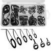 DKEKE 75pcs/Box Guide Rings for Fishing Rods Stainless Steel Fishing Rod Guides Spinning Rod Guide Set #6-#30 DKEKE view 2
